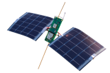 Stratolink payload with two solar panels